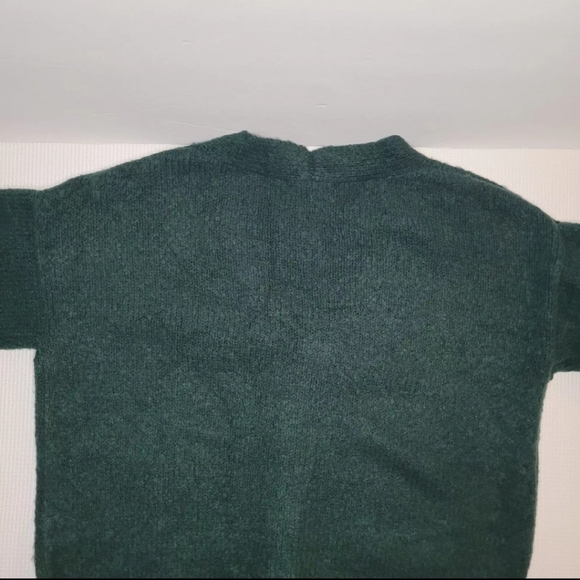 Forever 21 Cardigan Womens Small Green Grandmacore Oversize Grandpacore Antique - Picture 6 of 12